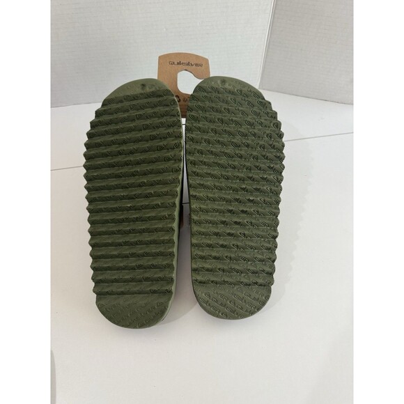 Quiksilver Cloudbreak Green Slides Slippers Sandals Men’s 12 US New Quicksilver - Picture 10 of 12
